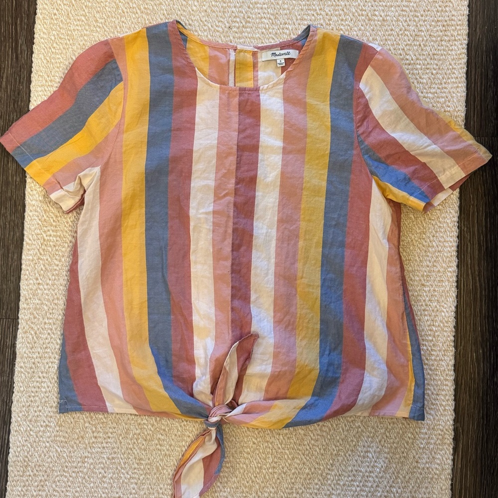 Madewell Striped Shirt, Back Buttons